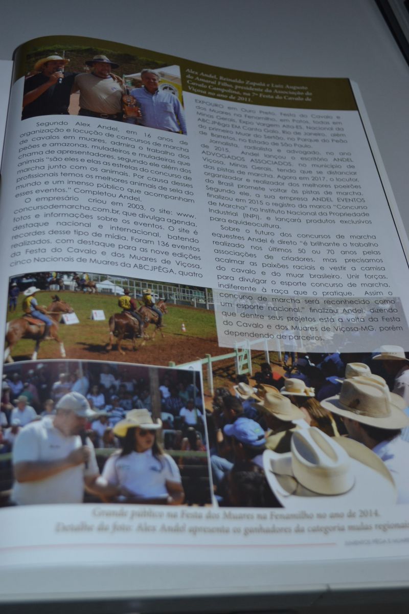 Revista Alta Linhagem destaca Alex Andel entre os melhores locutores e organizadores de eventos equestres do Brasil
