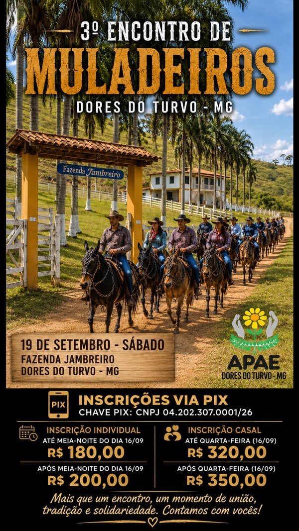 3º Encontro de Muladeiros — Dores do Turvo
